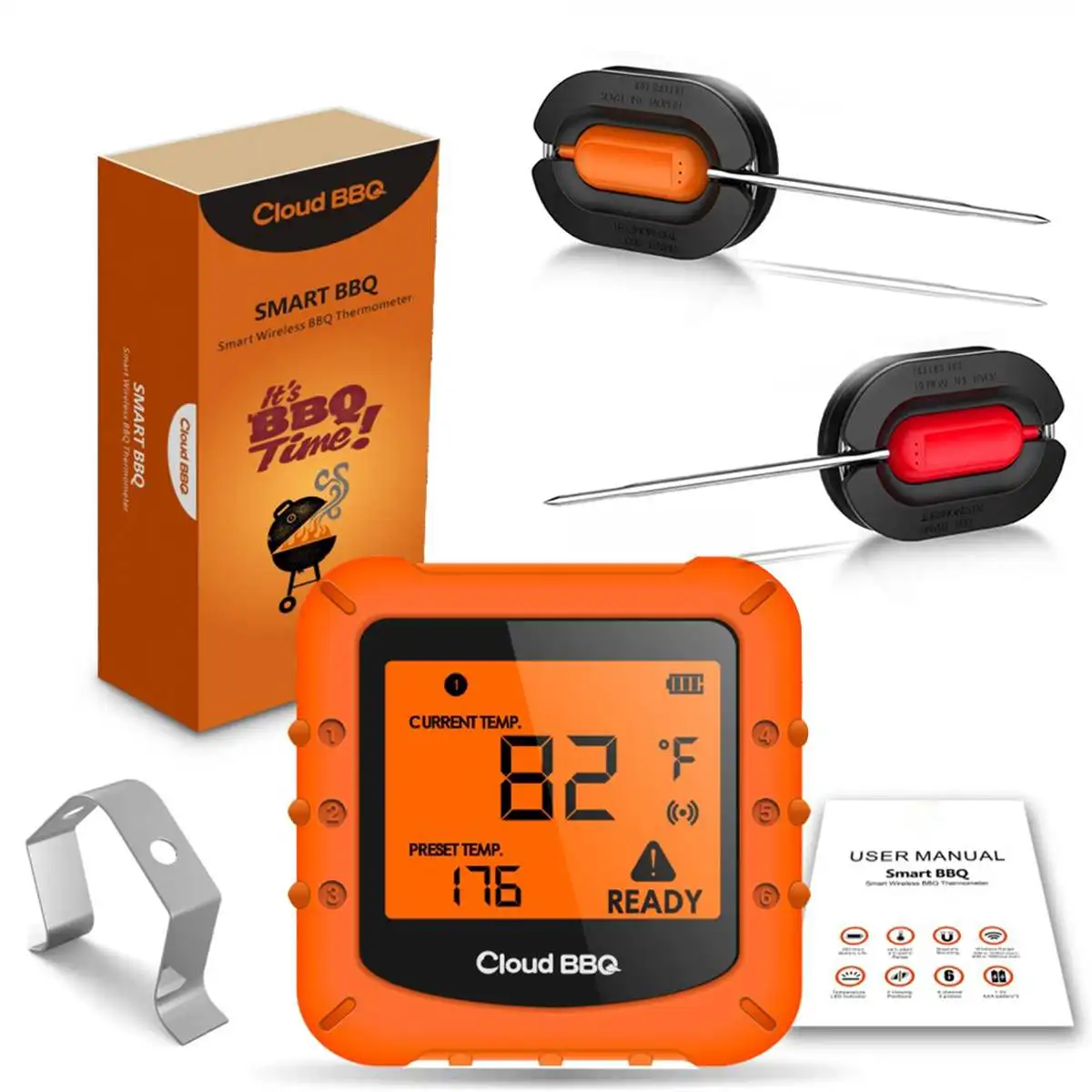 bluetooth wireless remote digital smart bbq grill barbecue meat food