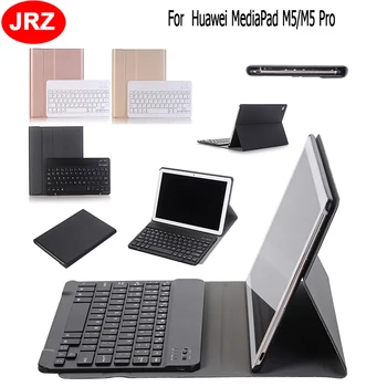 

JRZ For Huawei MediaPad M5 M5 Pro 10.8 inch Tablet Cover Cases Stand Flip Leather Case with Detachable Bluetooth Keyboard