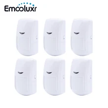 6 шт. PA-86R беспроводной, Пассивный, инфракрасный датчик движения для домашней охранной системы охранной сигнализации