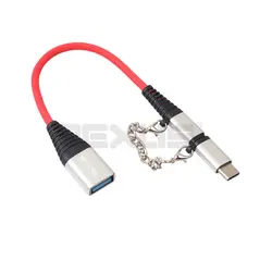 Usb type-C и Micro USB мужчина к USB 2,0 женщина 2 в 1 удлинитель OTG кабель для телефона Android серебристый/черный/синий 20 см