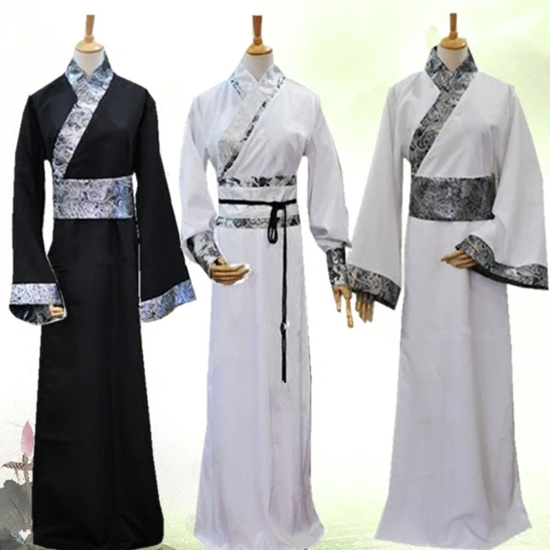 

Chinese Traditional Hanfu for Men Tang Dynasty Costume Ancient Folk Dance Clothing Stage Performance Outfit Cosplay Robe