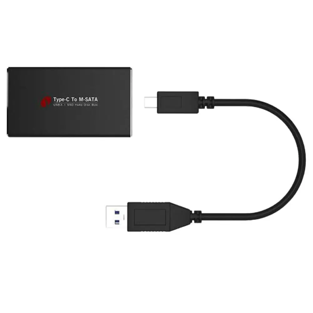 MSATA к USB 3 1 5gbps SSD корпус адаптера с интерфейсом Type C|Корпус жесткого диска| |