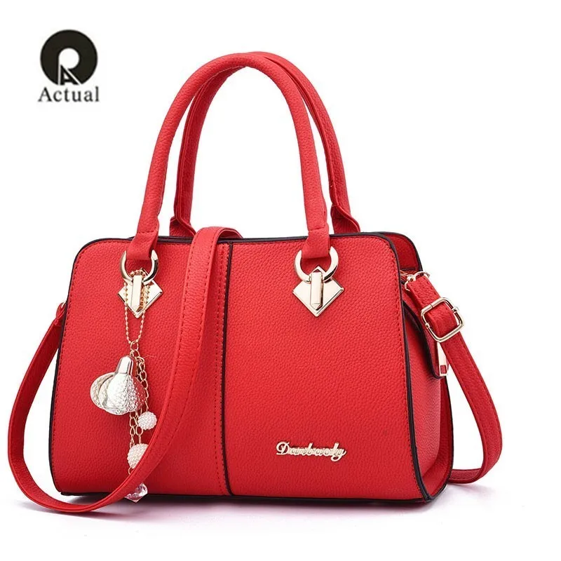 

Qian yiyuan2019 Women Handbags Brand Design Leather Bagsstar Pendant Fashion Solid Style Shoulder Bags Luxury Casual Tote