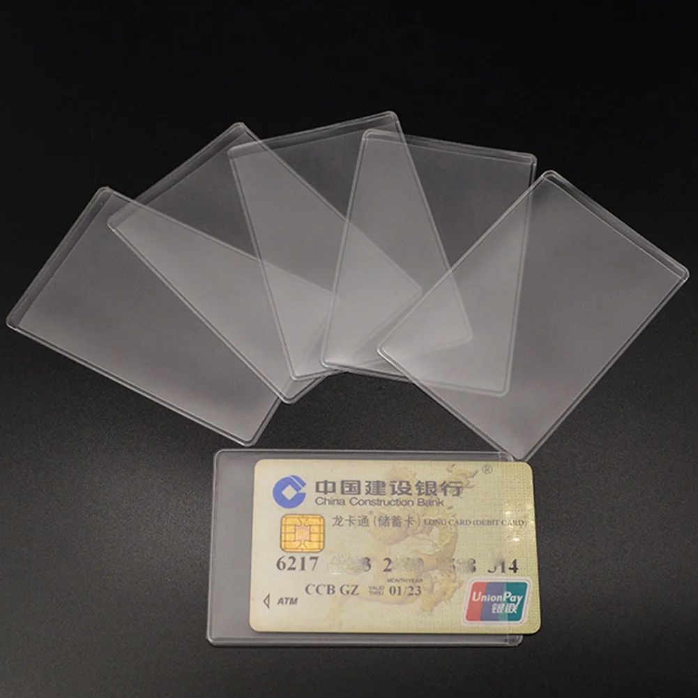 

fashion Waterproof Transparent Pvc Card Cover Silicone Plastic Cardholder Case To Protect Credit Cards Porte Carte Bank Id Card
