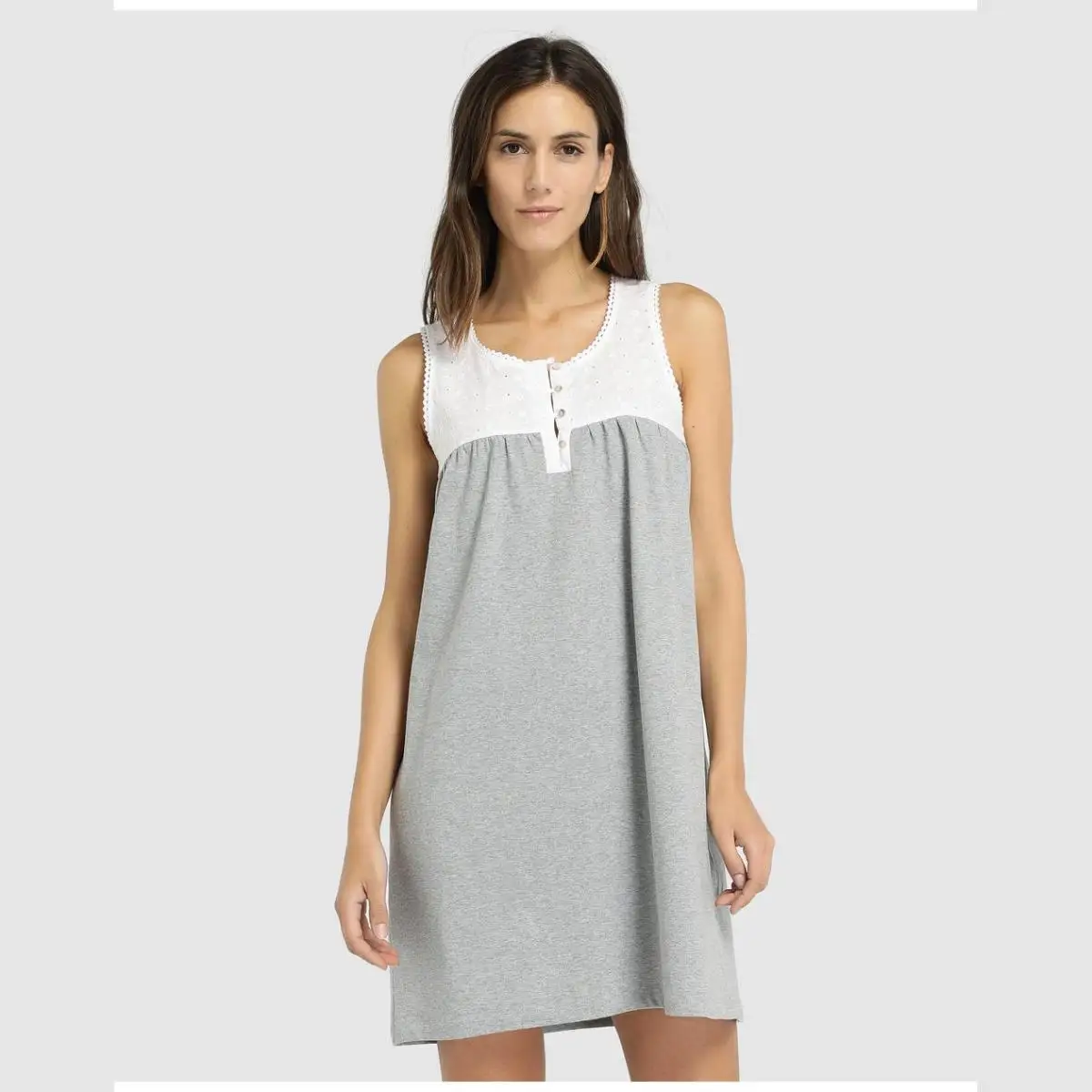 UNIT-WOMAN-COTTON-NIGHTSHIRTS-CAMISON ажурный женский блок. | Женская одежда