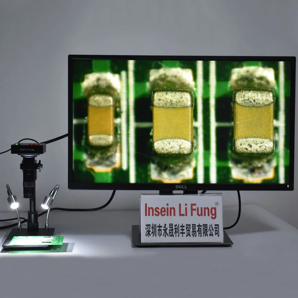 38MP 1080P 2K 60FPS HDMI USB industria electrónica Video microscopio Cámara 10X-200X Zoom c-mount p