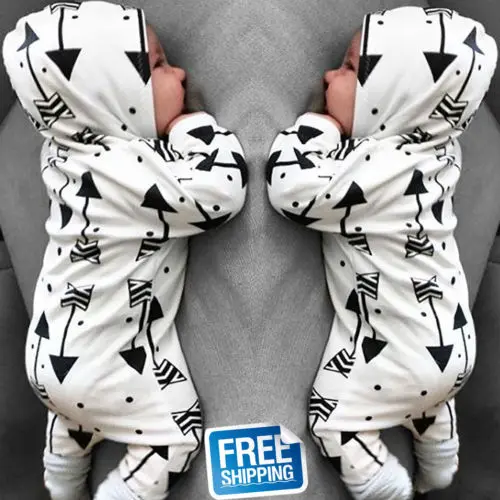

Newborn Infant Baby Girls Boys Warm Romper Jumpsuit Clothes Long Sleeve Outfits