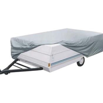 

Universal Foldable Trailer Cover 210D Oxford Polyester Fabric Waterproof UV Outdoor Camping Protector For RV 366x220x120cm