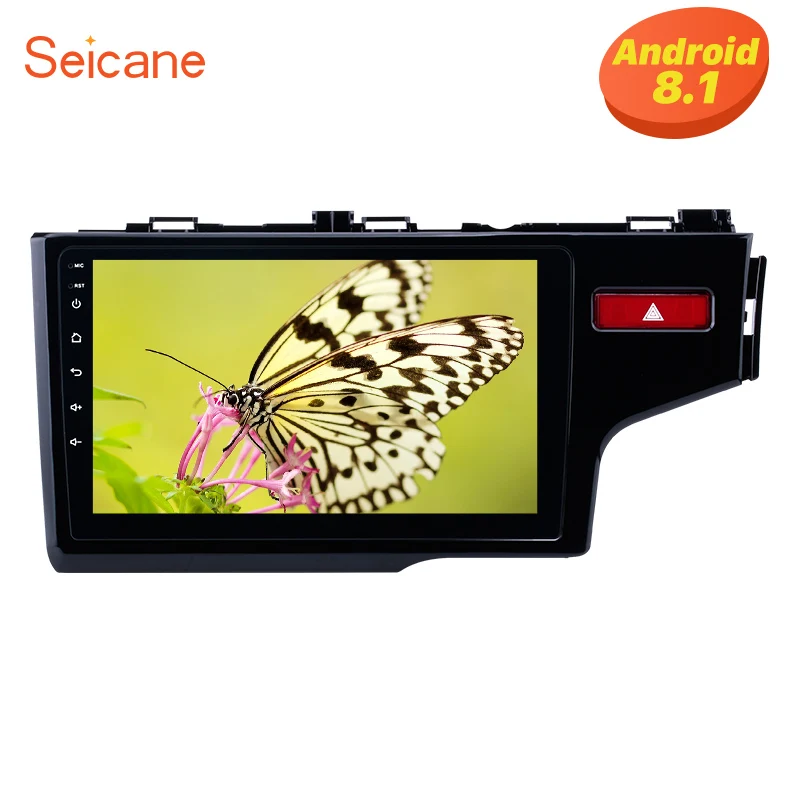 Seicane автомобильный 10,1 “HD 2DIN Android8.1 Радио Bluetooth gps Navi Стерео 1024*600 для HONDA JAZZ/FIT(RHD) Зеркальная связь SWC