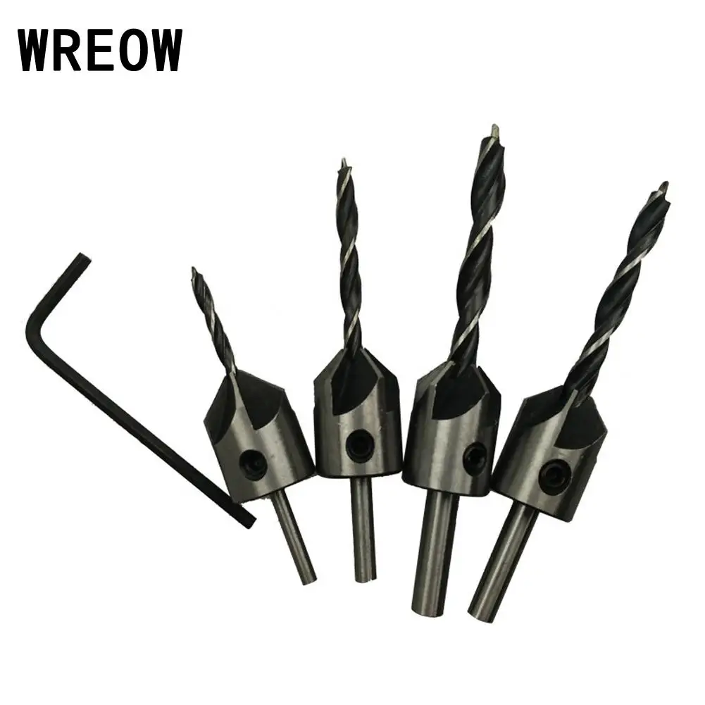 3 6mm HSS screw drilling pilot holes 5 flutes wood Drill and