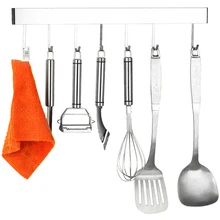 Домашнее улучшение кухни Настенные светильники из нержавеющей стали для склеивания с крючками для готовки