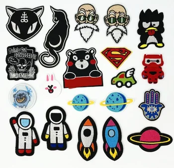 

New iron on patches Star Ufo Astronaut Combination Computer Embroidery Cloth Stick Diy Clothes Bag badge Discount