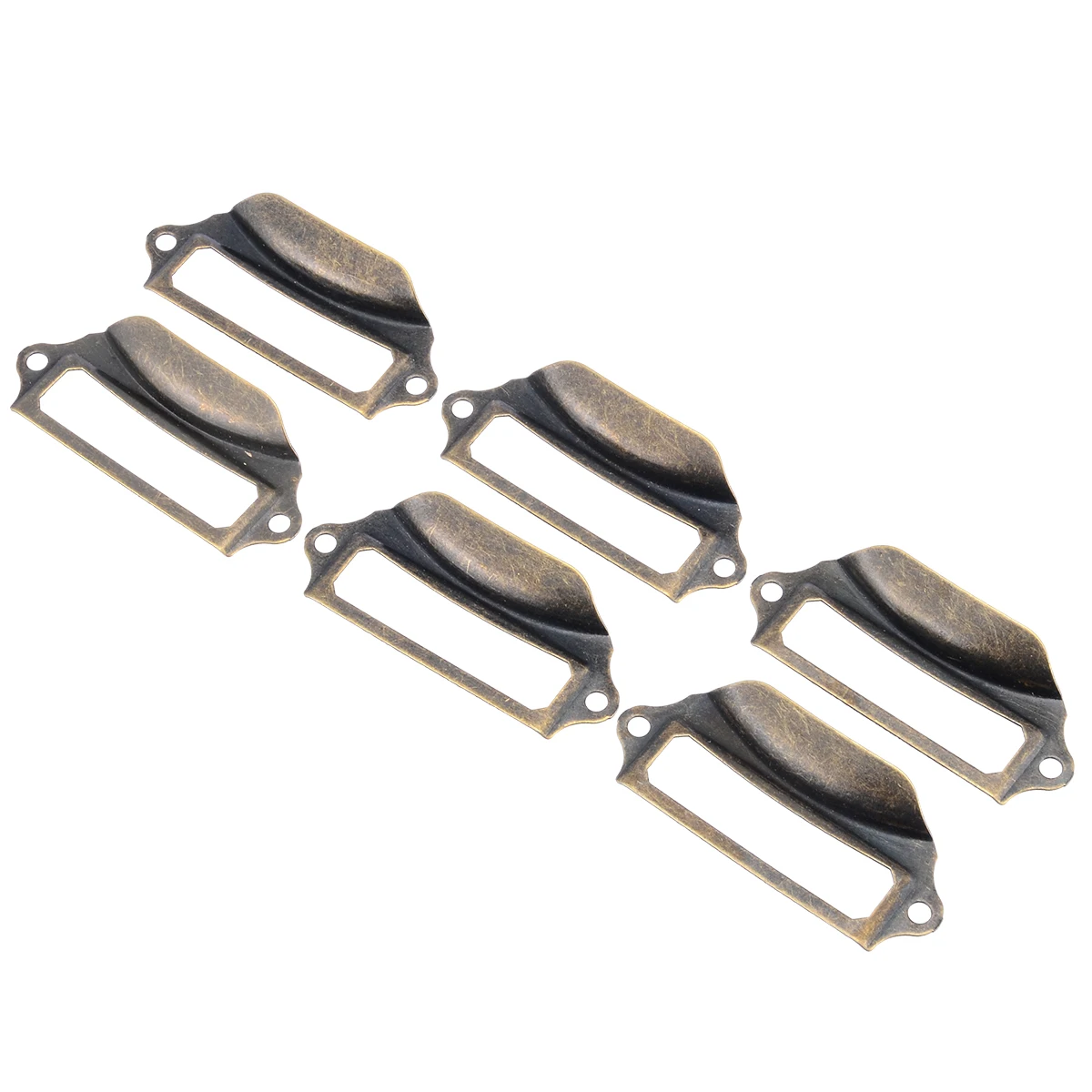 6pcs Antique Drawer Label Pulls Cabinet Frame Handle Name Card Holder+12pcs Screws set For Door Furniture Cabinet Hardware 6pcs Antique Drawer Label Pulls Cabinet Frame Handle Name Card Holder+12pcs Screws set For Door Furniture Cabinet Hardware