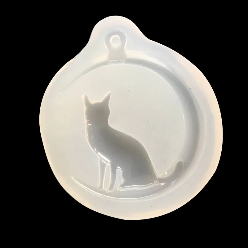 

Mirror UV glue mould moon and cat AB plastic crystal drops of plastic mold