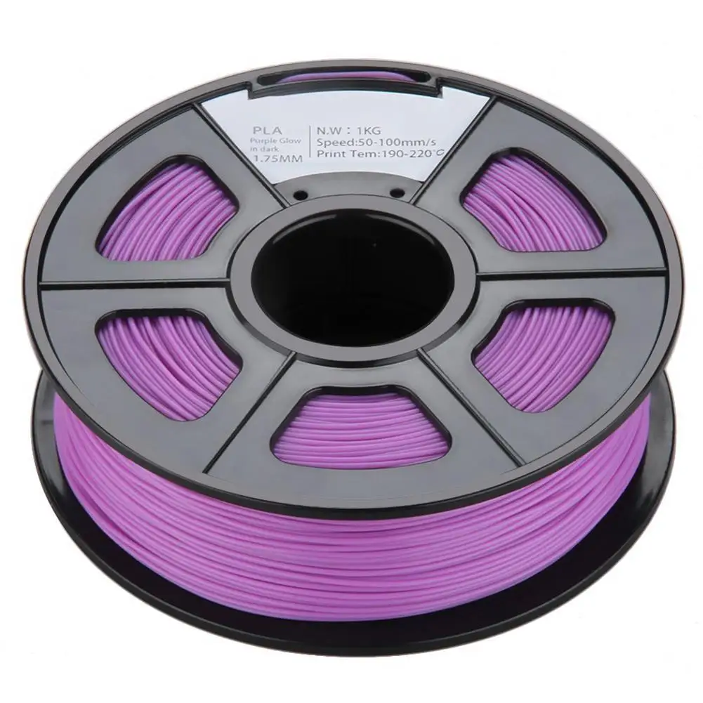 

Glow in the Dark Spool of 3D Printer Filament 1Kg/2.2lbs With Tolerances: +/-0.02mm NO Air Bubbles for RepRap MakerBot etc