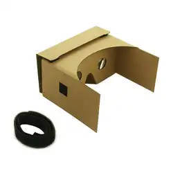 Простые 3D VR очки с головкой в картонном стиле очки для мобильного телефона 4,7-6 дюймов с 25 мм HD акриловый объектив 45 г 155x85x150 мм