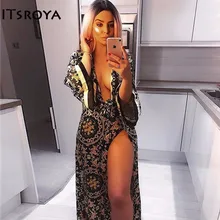 Itsroya, винтажный Цельный купальник с цветочным узором, женские сексуальные купальники в тропическом стиле, женские купальники с открытой спиной и бретельками через шею