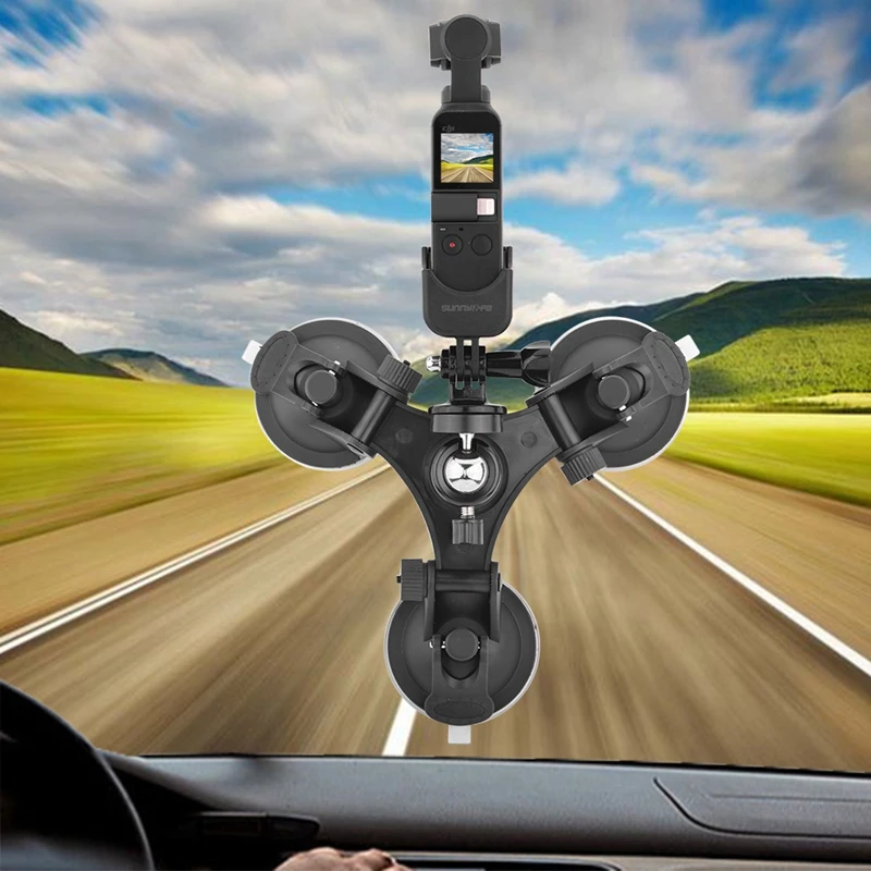 Sunnylife автомобильный держатель на присоске для Dji Osmo Карманный стеклянный