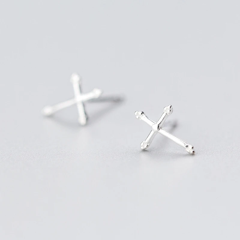 Серьги-пусеты tiny10mx7mm из 100% стерлингового серебра 925 пробы модные милые
