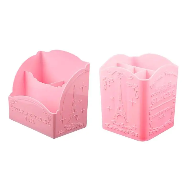 3/4 ячеек держатель для ручек и кистей дизайна ногтей макияжа Настольный ящик