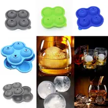 Круглая формочка для мороженого кубик льда коктейльный виски лоток 4 сетки силиконовые формы для льда производитель