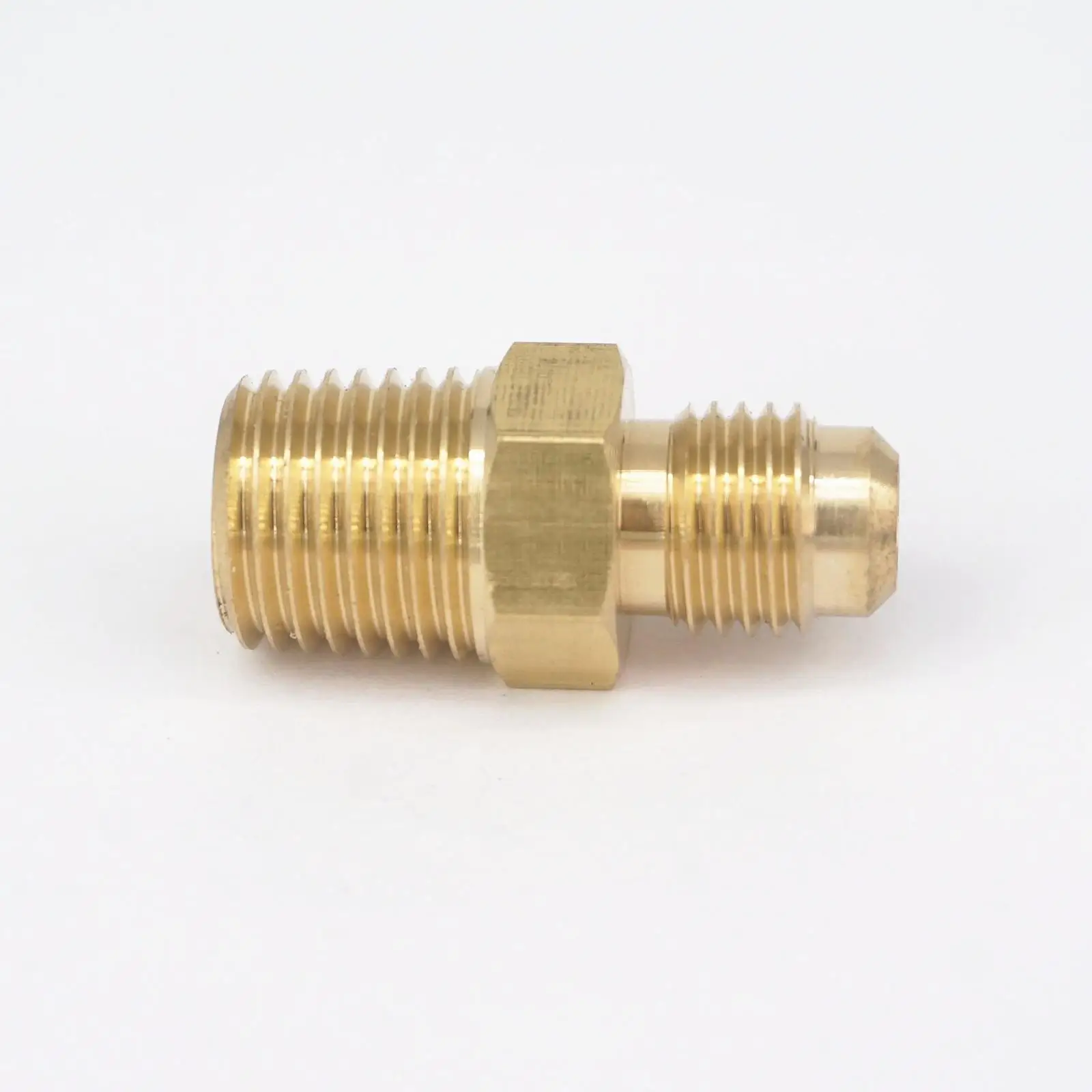 SAE Thread 7/16 &quot 20 UNF Fit Tube OD 1/4&quot 1/4 &quotNPT Male Brass 45 Degree Pipe Fitting адаптеры соединители