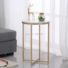 Nordic Gold metal bedside table Marble desktop side table flower modern living room sofa side tables furniture coffee table Nordic Gold metal bedside table Marble desktop side table flower modern living room sofa side tables furniture coffee table