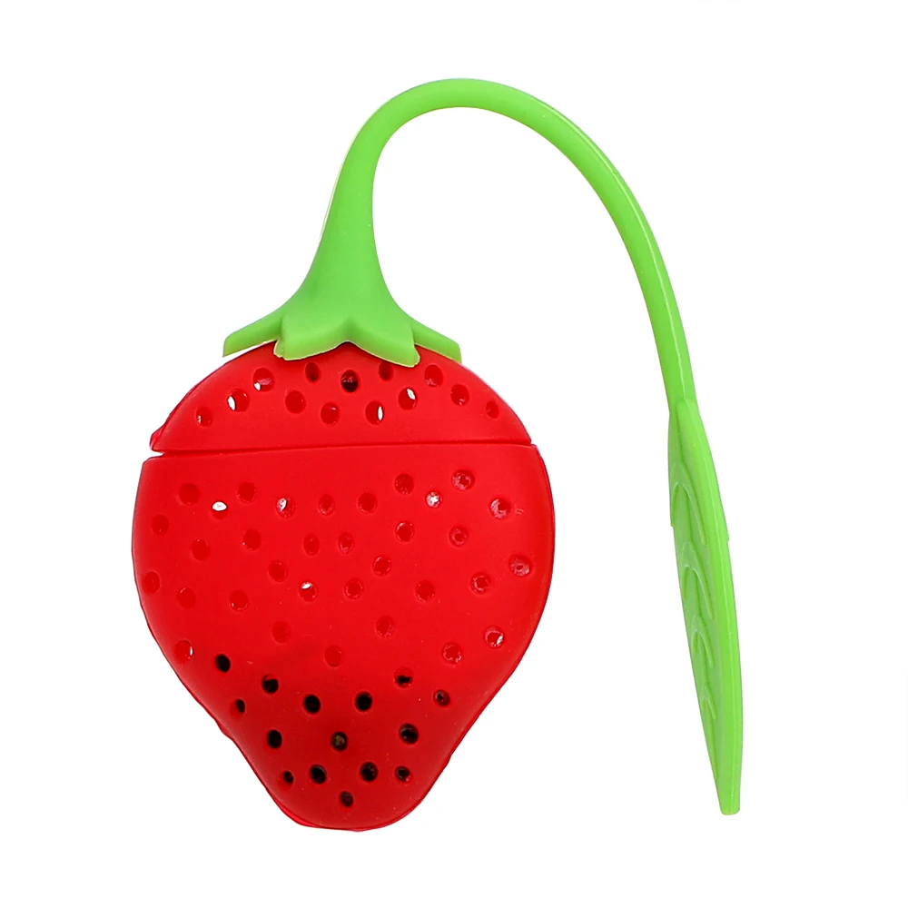 

Herbal Spice Filter Tools Silicone Strawberry Diffuser Candy Filter Bag Tea Leaf Strainer High Temperature Resistance