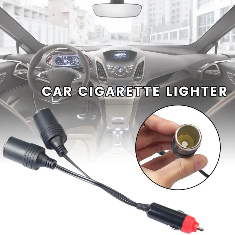 

12V/24V Dual Port Car Cigarette Lighter Charger Socket Splitter Female Socket Connector Adapter Drop Shipping