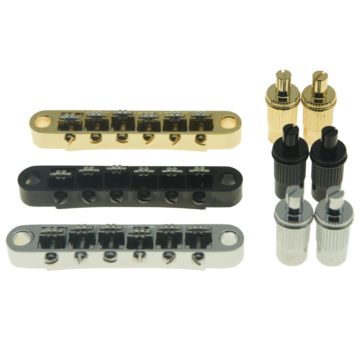 KAISH из хрома гитарный роллер седло мост Настройка O Matic для Epiphone Les Paul SG Dot Bigsby