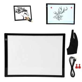 

Magnetic A3 LED Light Box Painting Stencil Board USB Copy Pads for Animation Tattoo Copy Table LED Board