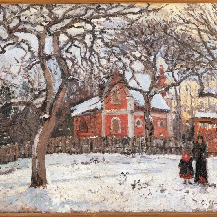 Каштановые деревья в Louveciennes плакат печать (36x24) | Дом и сад