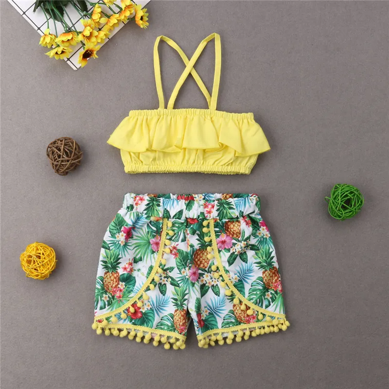 Kimanli Toddler Baby Girls Sleeveless Stars Stripe Swimwear Beach Family Romper Clothes