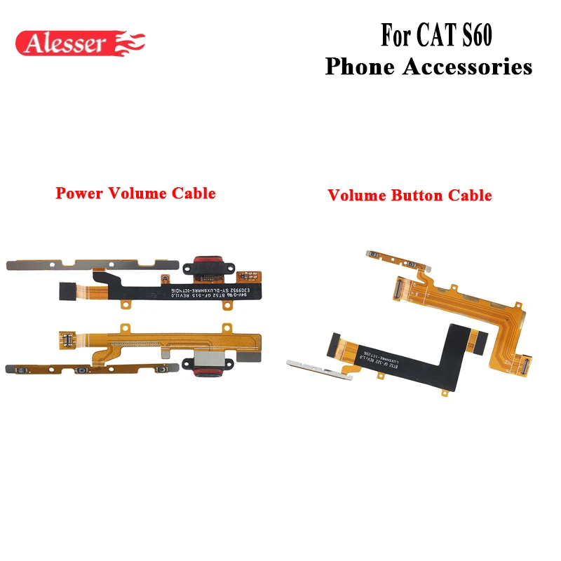 

Alesser For CAT S60 Power Volume Cable Assembly Fixing Part Replacement Accessories For CAT S60 Volume Key Up Down Button FPC