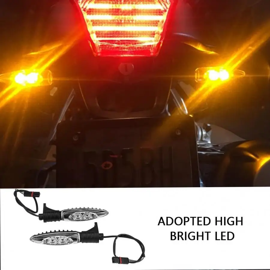 

12V DC Motorcycle Front LED Turn Signal Indicator Light Blinker Lamp for BMW R1200GS ADV 2014 2015 2016 2017