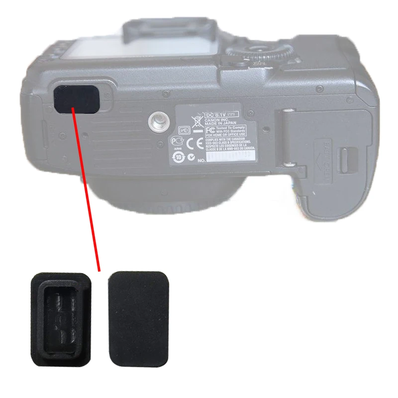 

10pcs/lot USB Square Plug Bottom Accessory Interface Rubber for canon 5d2 40D 50D 7D Camera Repair