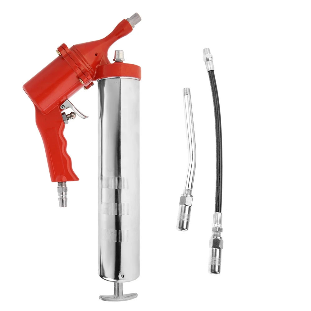400cc 1/4" Zinc Air Grease Gun Pneumatic Greaser Cartridge Greasing