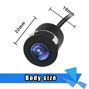

Universal punch 18mm HD waterproof Car Rear View Camera Night Vision Reversing Auto Parking Monitor CCD 170 Degree HD Video