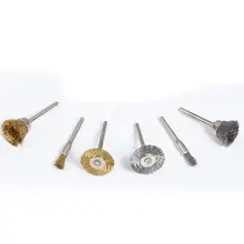 44 шт./компл. нержавеющая сталь, латунь стальная проволочная щетка польский колеса нержавеющей поворотный металлический поверхности ручной инструмент