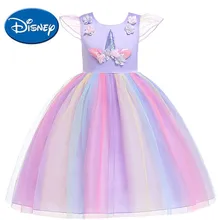 Яркое детское платье Диснея; красивое платье для девочек; детское рождественское платье принцессы