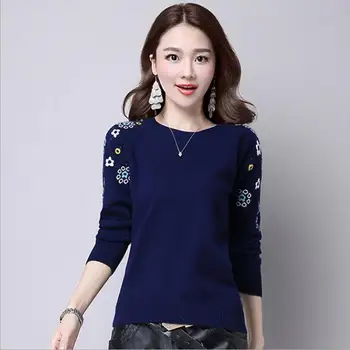 

Women Pullover Female Sweater 2018 Fashion Autumn Winter Warm Casual Loose Knitted Tops