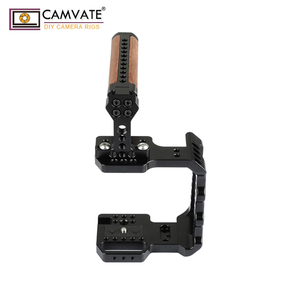 Профессиональная половинная клетка CAMVATE с деревянной ручкой для BMPCC 4K