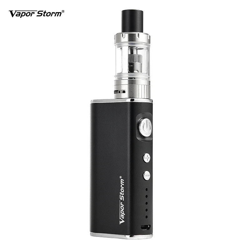 

Vapor Storm Mini 50W Electronic Cigarette Starter Kit 2ml 0.5ohm Top Filling V Tank 2200mAh Battery Variable Wattage 10W-50W