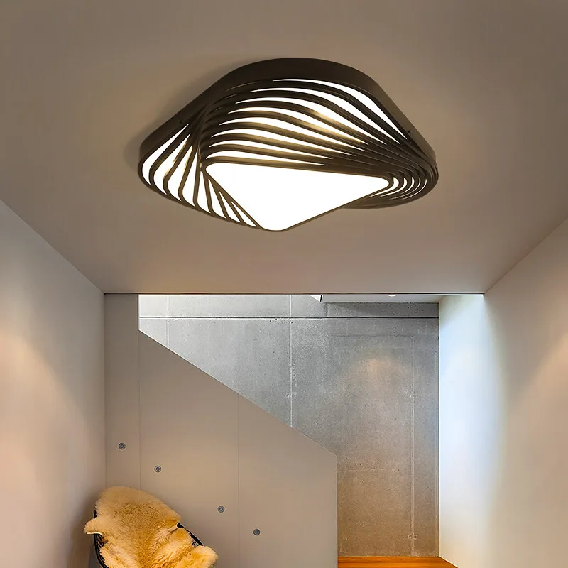 New Design Modern Ceiling Light Diy Triangle Led Bedroom Lamp Living Room Lampara Home Indoor Use Lights Aliexpress