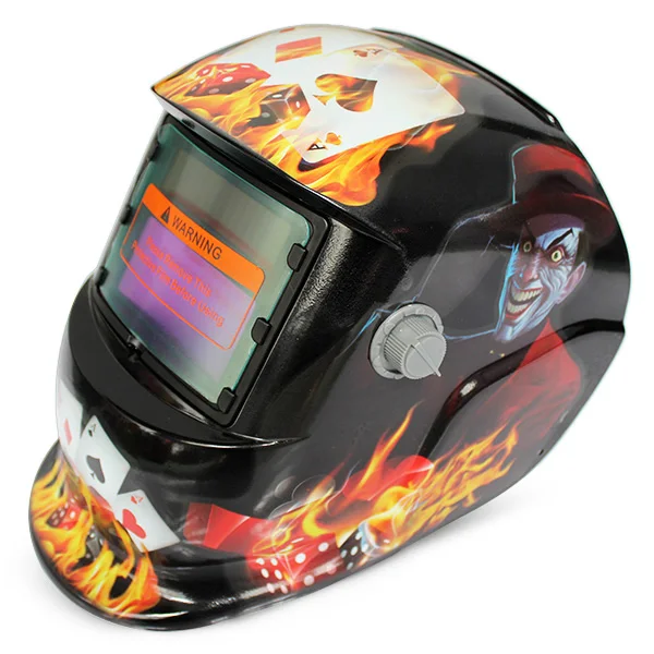 

Solar Energy Automatic Changeable Light Electric Welding Protective Helmet with Film Character Pattern