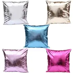 PU Наволочка Чехол для подушки двухсторонний яркий цвет наволочки для диванной подушки наволочка декоративная подушка # SO