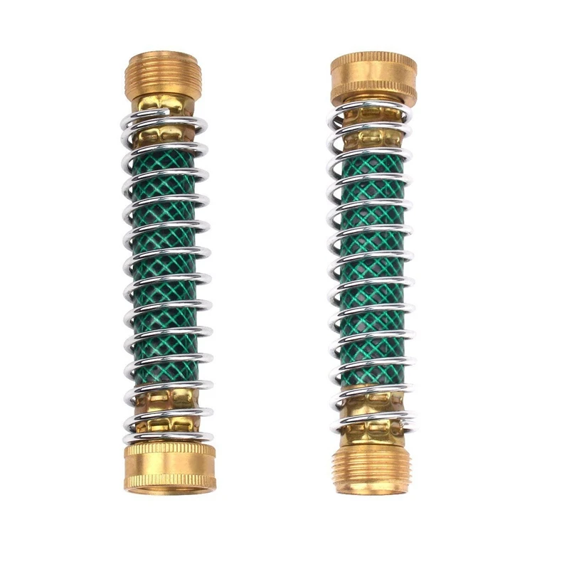 

2Pcs Garden Hose Coil Spring Protector Faucet Hoses Coupling Adapter