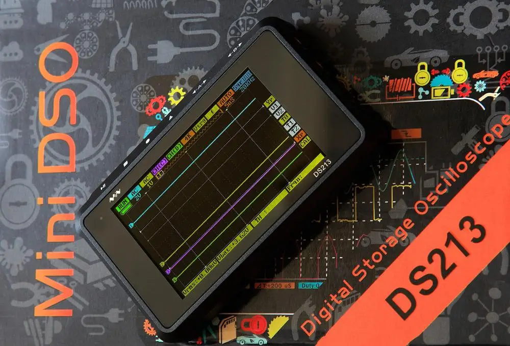 DS213 MINI DSO 4 канала 100 мкс/с DSO213 Nano Quad карманный цифровой осциллограф Обновление от