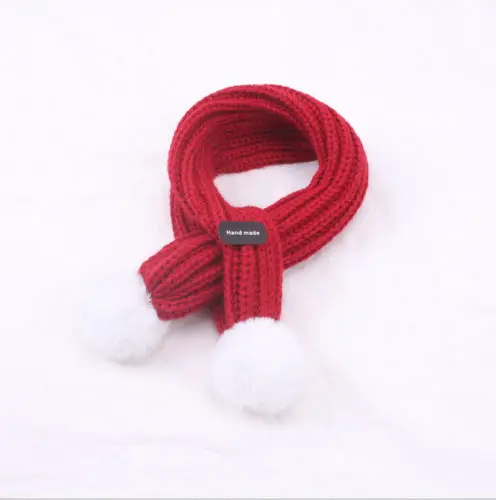 Зимний вязаный шарф унисекс для детей; милый шар-помпон; теплая горловина; Новинка