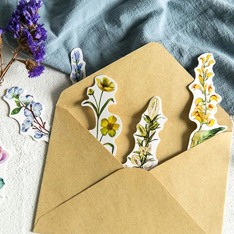 30 шт./коркор. Kawaii закладки Новинка бумажные книжные маркеры милые цветочные для